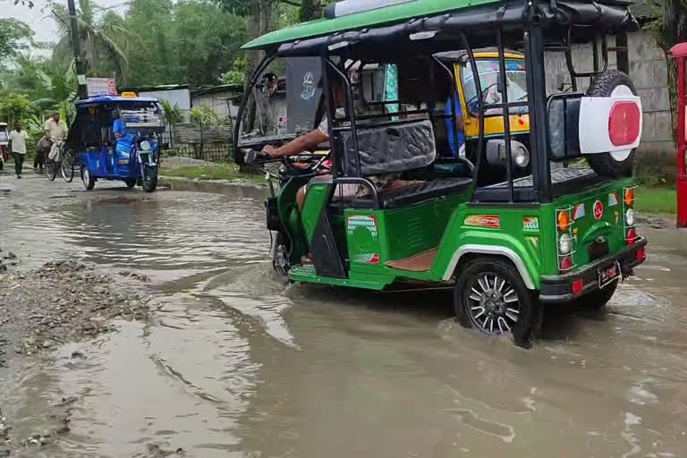 Road conditions have troubled an area in Rangia