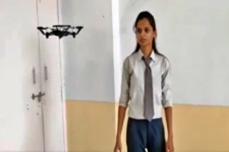 Nashik students developed the drone which can move with the palm of the hand