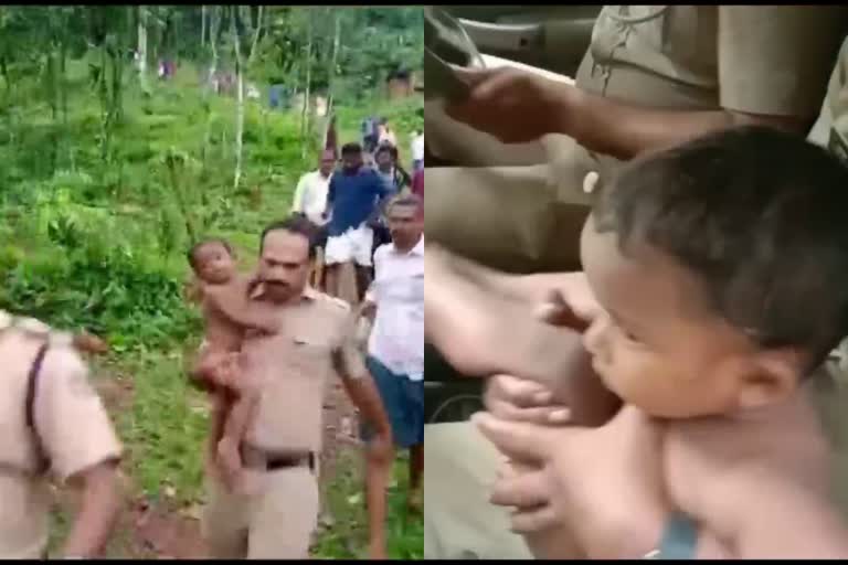 കാണാതായ രണ്ട് വയസുകാരനെ റബ്ബര്‍ തോട്ടത്തില്‍ കണ്ടെത്തി  അഞ്ചലില്‍ കാണാതായ കുഞ്ഞിനെ കണ്ടെത്തി  തടിക്കാട് കാണാതായ രണ്ട് വയസുകാരനെ കണ്ടെത്തി  കുഞ്ഞിനെ റബ്ബര്‍ തോട്ടത്തില്‍ കണ്ടെത്തി  two year old boy found in rubber plantation  Missing baby found in Anchal  കാണാതായ ഫര്‍ഹാനെ കണ്ടെത്തി  The missing Farhan has been found