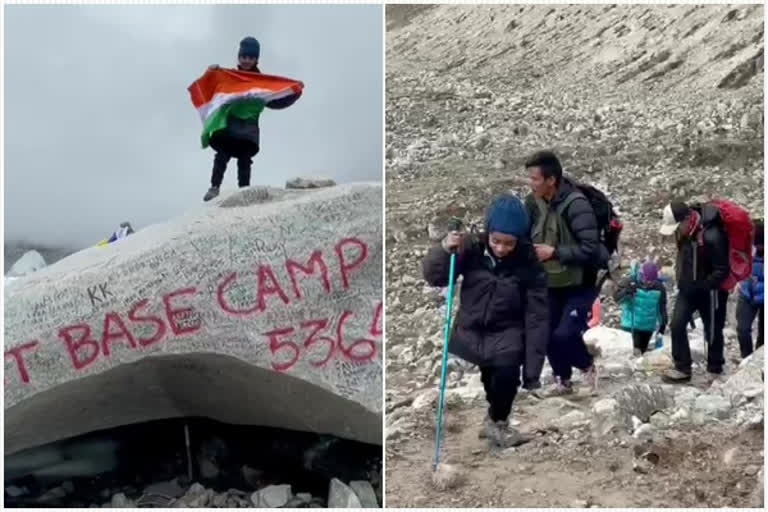 7 years old girl reach mount everest