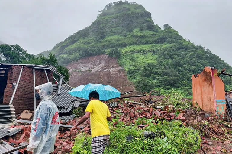 Flood And Land Sliding At Satara