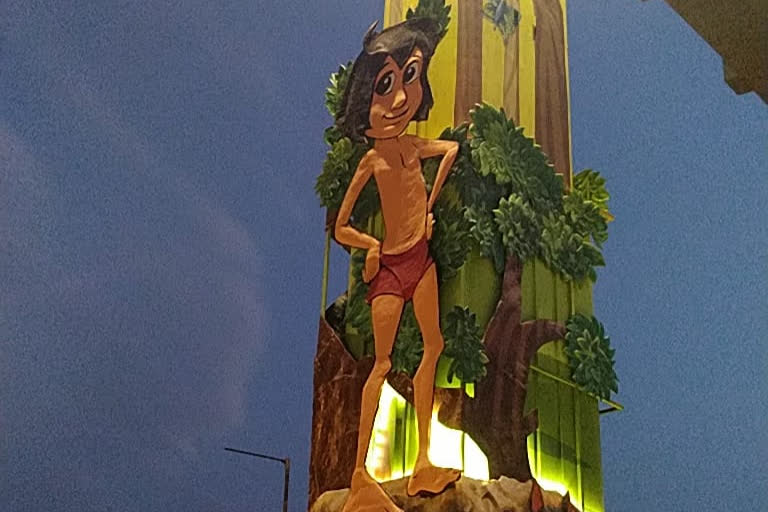 Mowgli land': 'Jungle Book' characters appear on Nagpur metro pillar to  boost Pench tourism, mowgli land jungle book characters appear on nagpur  metro pillar in push to pench tourism