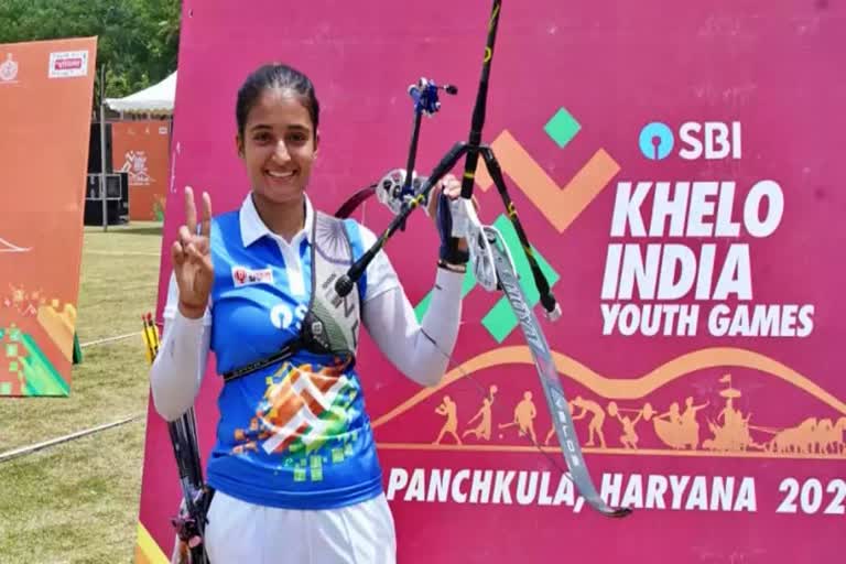 Sports news  KIYG 2021  Haryana  Riddhi  Maharashtra  Adit  win gold  title  खेलो इंडिया युवा खेल  केआईवाईजी  रिद्धि  कपिश सिंह  तीरंदाजी  चैम्पियन