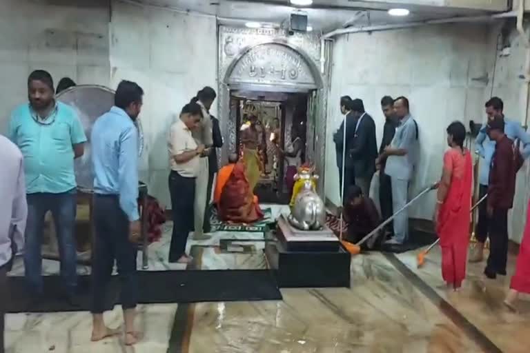 Water filled in Mahakaleshwar temple