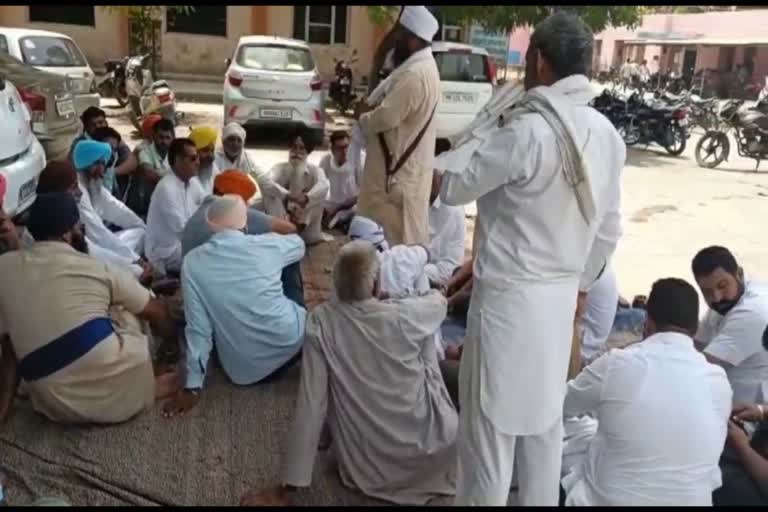 farmers protest in Fatehabad for power supply