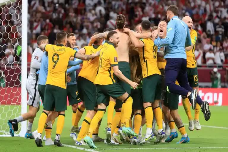 Australia qualified for 2022 World Cup  Qatar World Cup  fifa World Cup  Australia vs Peru  ഓസ്‌ട്രേലിയ ഫുട്‌ബോള്‍ ടീം  ഖത്തര്‍ ലോകകപ്പ്  ഫിഫ ലോകകപ്പ്  ഇന്‍റര്‍കോണ്ടിനെന്‍റല്‍ പ്ലേ ഓഫ്  nintercontinental play off