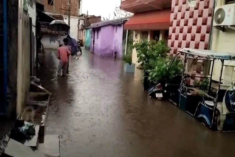 water logging in sinking areas