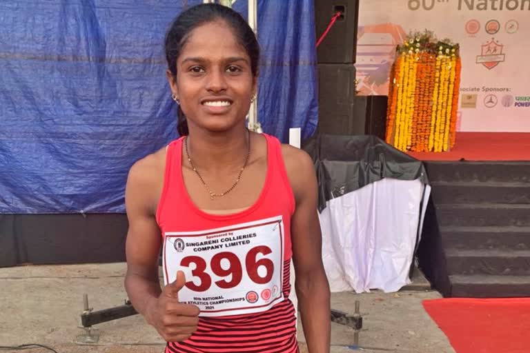 sports news  Athlete Aishwarya s Statement  You are born to achieve something  sports news in hindi  records  long jump  break record  ऐश्वर्या बाबू  नया राष्ट्रीय रिकॉर्ड  राष्ट्रीय अंतरराज्यीय सीनियर एथलेटिक्स चैंपियनशिप