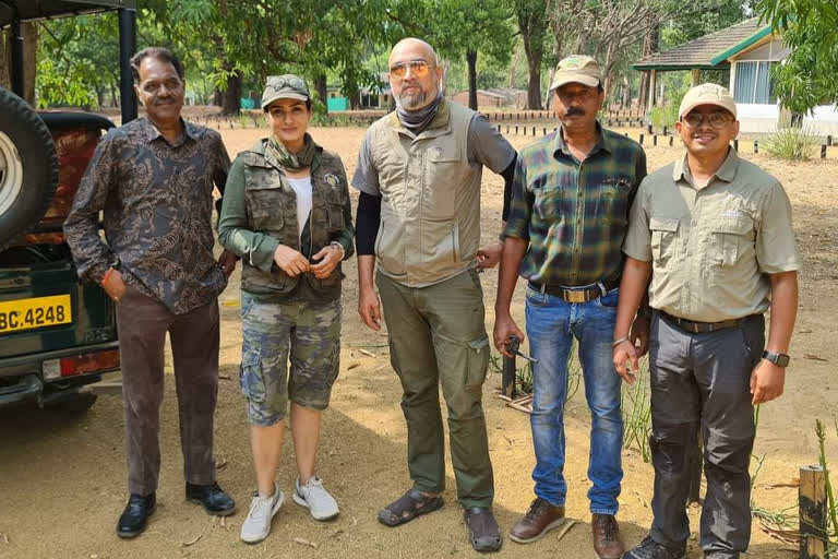 Raveena Tandon in Satpura National Park