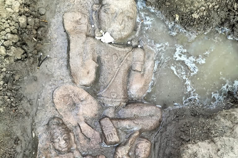 Ancient idol found during excavation