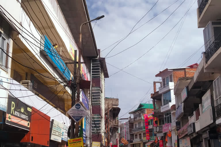 Street lights damaged in Hamirpur city