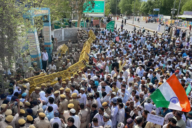 Muslim silent protest against nupur sharma and naveen jindal in Ajmer