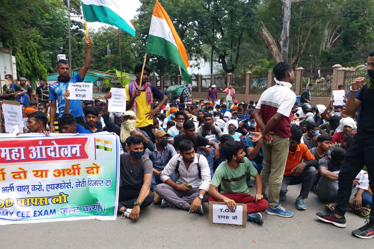 Students protest in Jharkhand