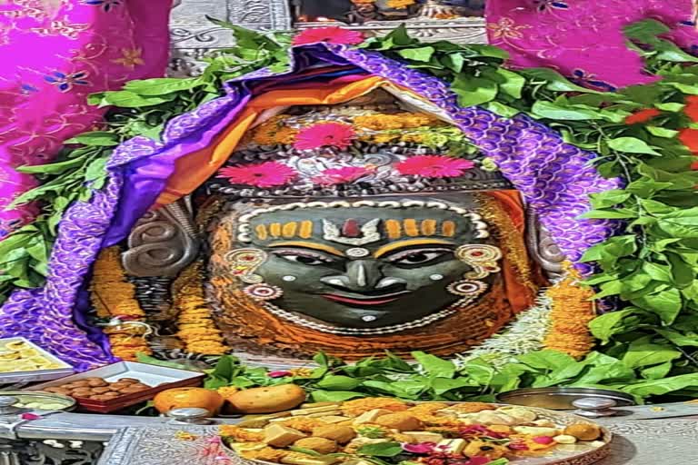 Ujjain Mahakaleshwar temple Baba Mahakal makeup on 20 June 2022