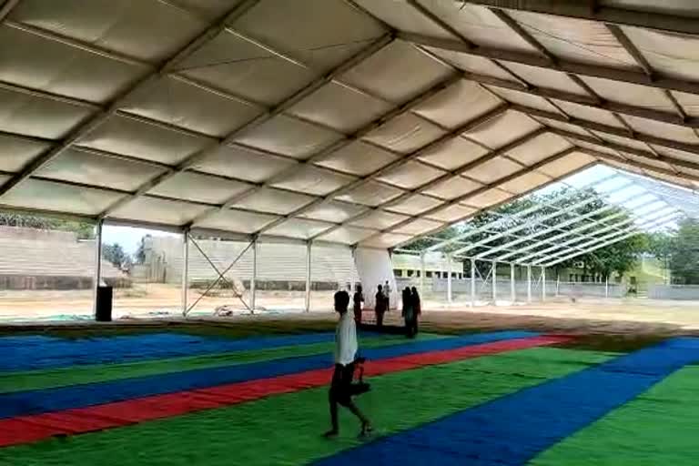 preparation for grand event on International Yoga Day in Khunti