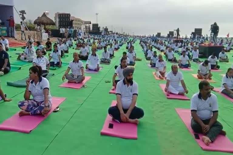 International Yoga Day celebrate in puri