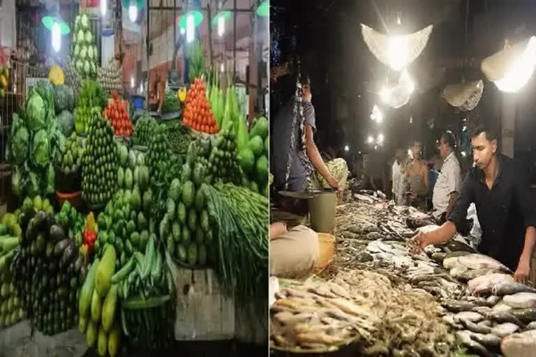 market price of vegetables fish meat and eggs in Kolkata