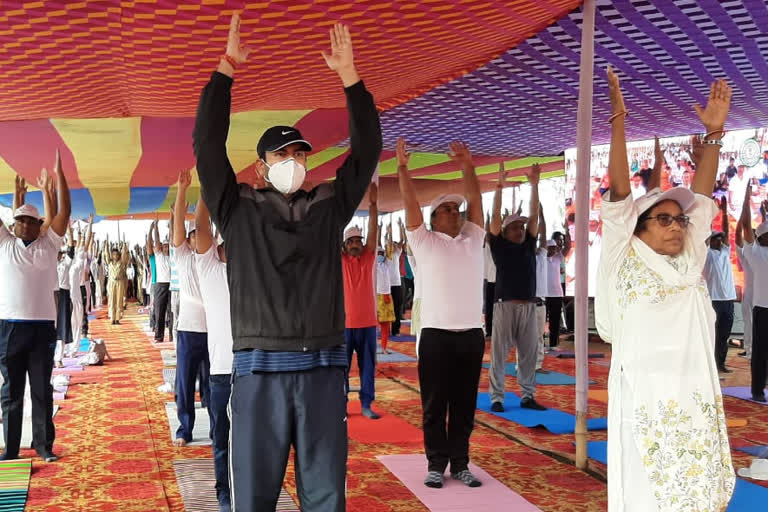 Yoga camp at Maluti Dumka