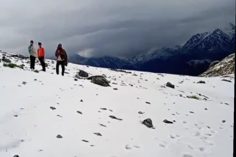 Snowfall in Pir Panjal