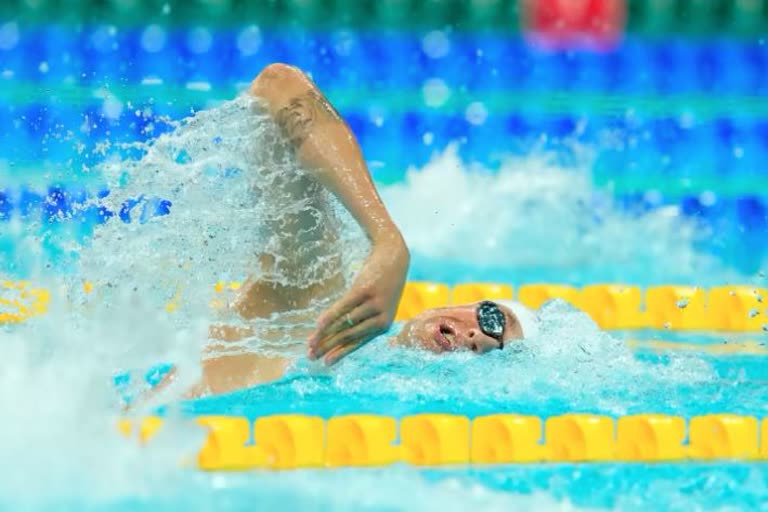 Romanchuk wins medal, Ukranian wins medal, Russia invaded Ukraine, Ukrainian swimmier on Russia, Mykhailo Romanchuk