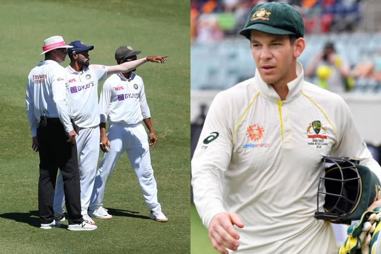 Mohammed Siraj  Tim Paine about racism incident against Mohammed Siraj during Sydney Test  Tim Paine  Tim Paine about racism incident during Sydney Test  Border Gavaskar Trophy  ബോര്‍ഡര്‍ ഗവാസ്‌കര്‍ ട്രോഫി  സിഡ്‌നിയിലെ വംശീയാധിക്ഷേപത്തെ കുറിച്ച് ടിം പെയ്ന്‍  മുഹമ്മദ് സിറാജ്  ടിം പെയ്‌ന്‍  അജിങ്ക്യ രാഹനെ  Ajinkya Rahane