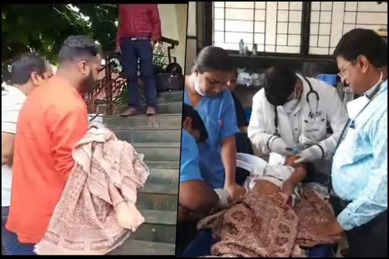 boy suffering from a brain fever Shifted to a private hospital
