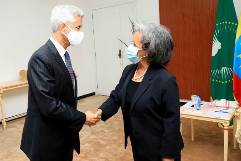 Jaishankar meets Ethiopian President Zewde; discusses bilateral ties, regional and int'l situation