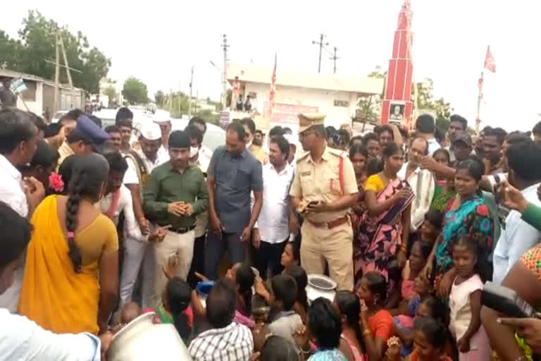 protest against the chemical factory at palnadu