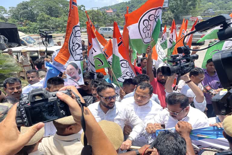 TMC protest outside Radisson Blu Hotel1