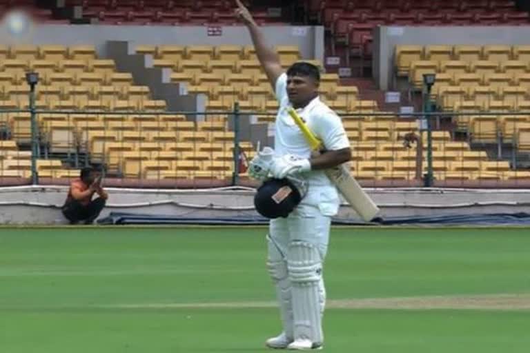 Sarfaraz Khan emulates Sidhu Moosewala's 'Thappi' step