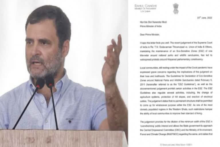 Congress leader  Wayanad MP Rahul Gandhi writes to PM Modi  Congress leader and Wayanad MP Rahul Gandhi  ഫേസ്ബുക്ക് പോസ്റ്റുമായി രാഹുൽ ഗാന്ധി  ബഫർസോണ്‍ ഇടപെടലിനായി പ്രധാനമന്ത്രിക്ക് കത്തയച്ചെന്ന് രാഹുൽ ഗാന്ധി  രാഹുൽ ഗാന്ധി ഫേസ്ബുക്ക് പോസ്റ്റ്  രാഹുൽ ഗാന്ധിയുടെ ഓഫീസിൽ എസ്‌എഫ്ഐ അക്രമം  SFI ATTACK ON RAHUL GANDHI OFFICE