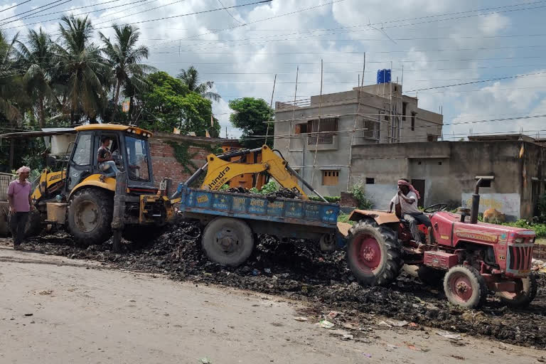 water body filling allegations against English Bazar Municipality in Malda