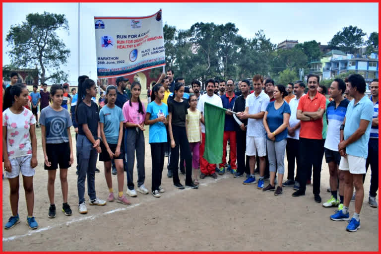 Marathon organized in Nahan