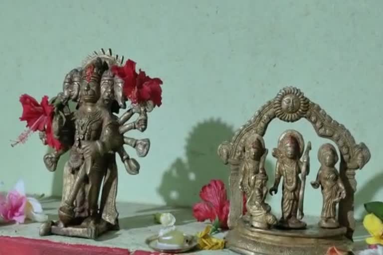 ancient idols found excavation of house odisha