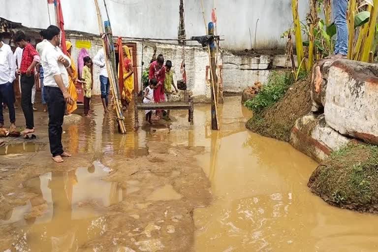 Water filled in Sitamarhi religious place of Koriya district