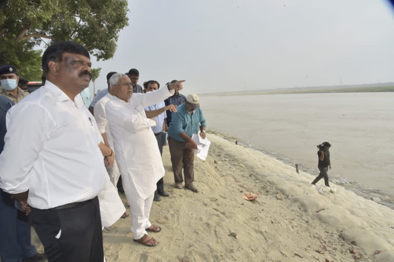 Anti Erosion Work On Gandak River In Vaishali