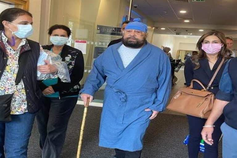 FORMER CM CAPT AMARINDER SINGH WAS DISCHARGED FROM A LONDON HOSPITAL AFTER UNDERGOING SPINAL SURGERY