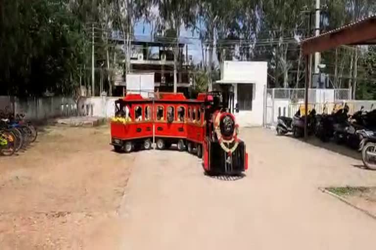 Electric train in tumkur Vivekananda International School