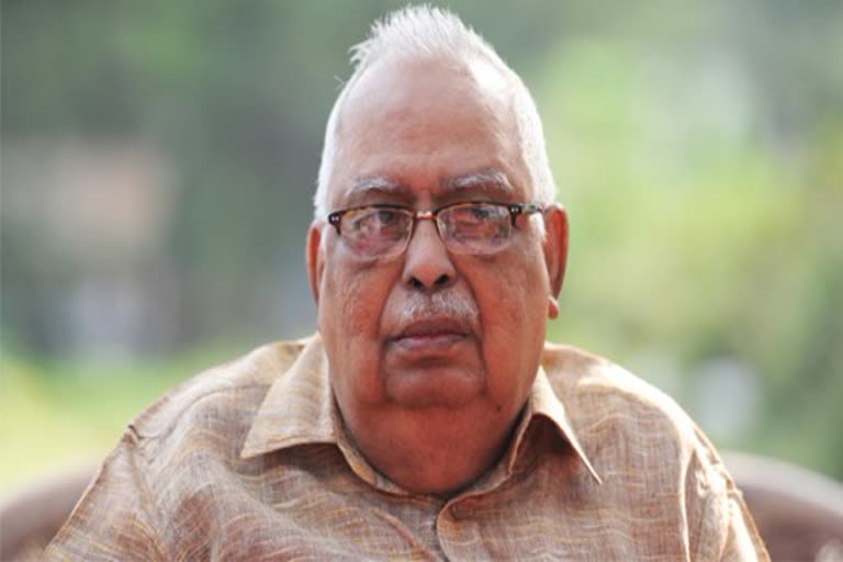 Sivadasa Menon  Former minister T Sivadas Menon passes away  മുൻ മന്ത്രി ടി ശിവദാസമേനോൻ അന്തരിച്ചു  ടി ശിവദാസമേനോൻ അന്തരിച്ചു  മുതിർന്ന സിപിഎം നേതാവ് ടി ശിവദാസമേനോൻ അന്തരിച്ചു  T Sivadasamenon dies at 90