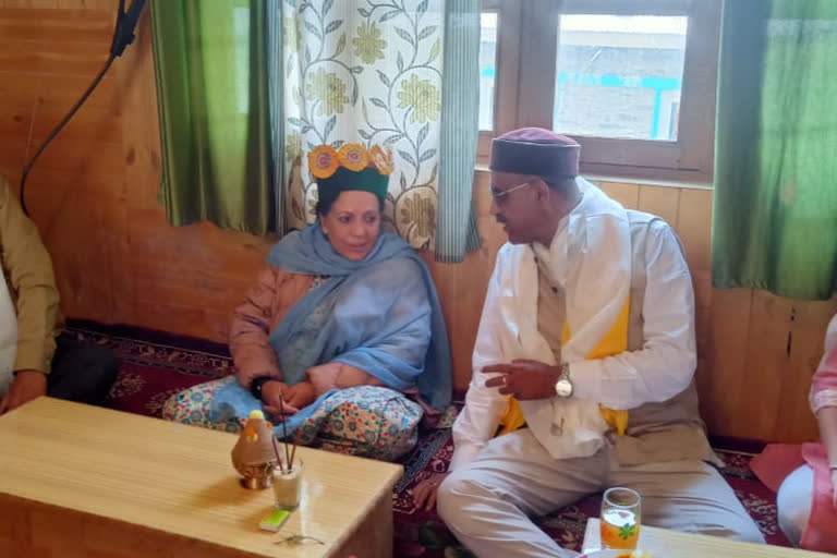 Pratibha Singh visit to Lahaul Spiti