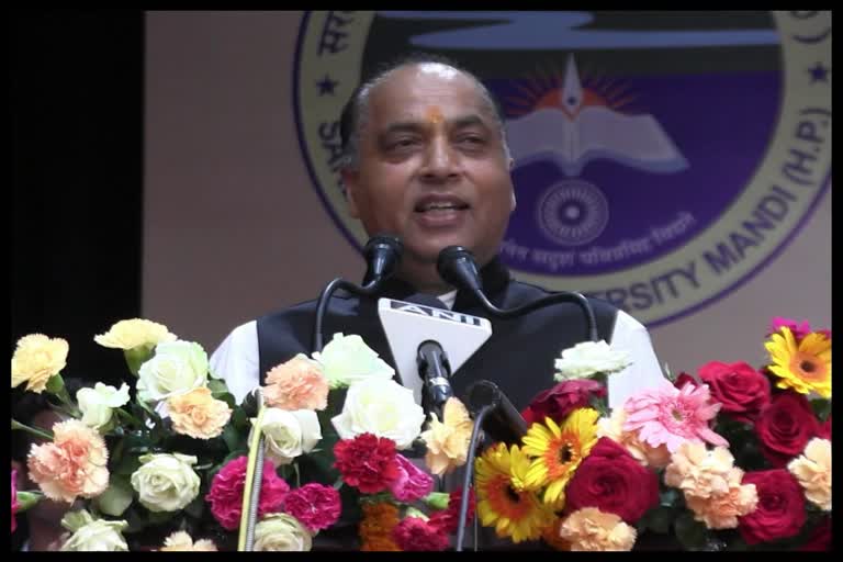 CM Jairam Thakur in Sanskriti Sadan Mandi