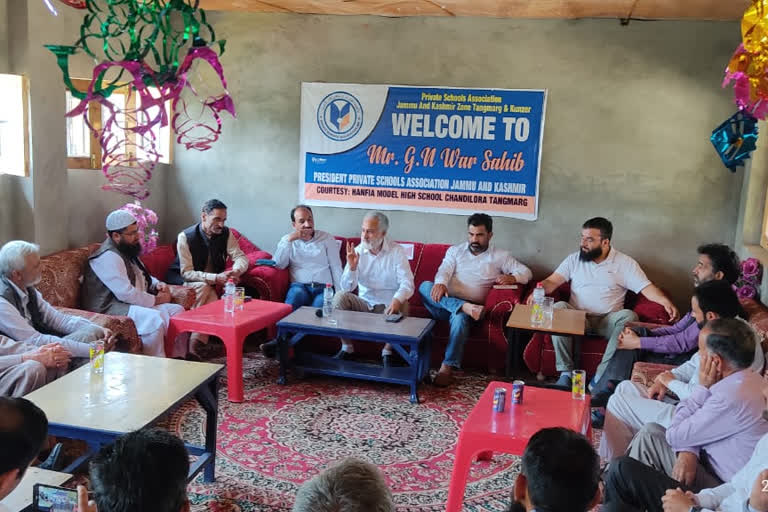 private schools in Kashmir plays important role says jkpsa president