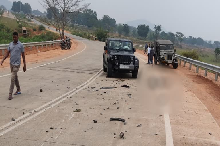 road accident in Gumla