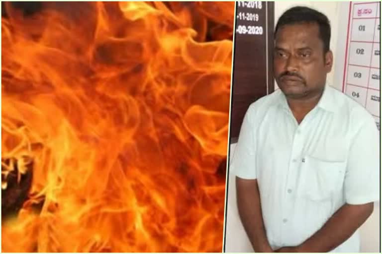 Man set to fire to a members of wife family in a room