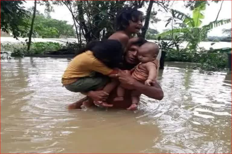 FLOOD SITUATION WORSENS IN ASSAM DEATH TOLL CROSSES 150
