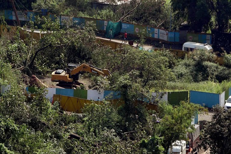 metro car shed in Aarey colony