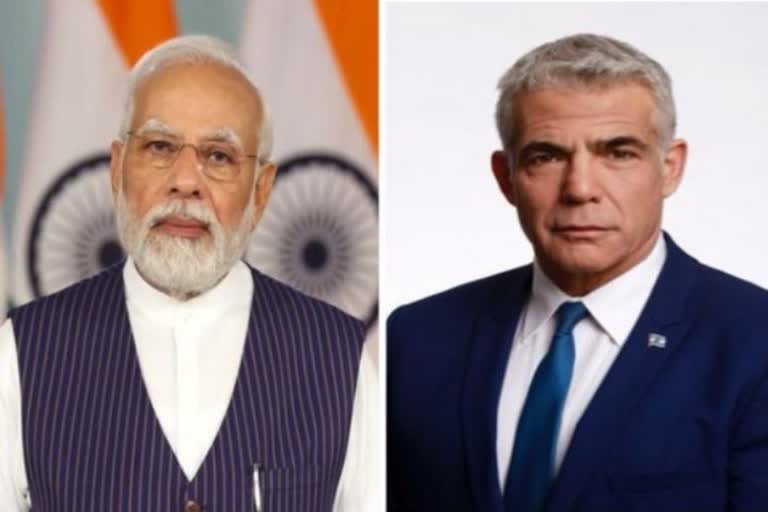 pm modi congratulates yair lapid for becoming 14th prime minister of israel