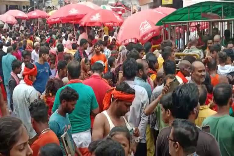 devotees gathered in Baba Baidyanath temple on occasion of Rath Yatra in Deoghar