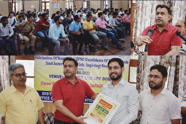 DDC Doda Felicitates UPSC Qualifier