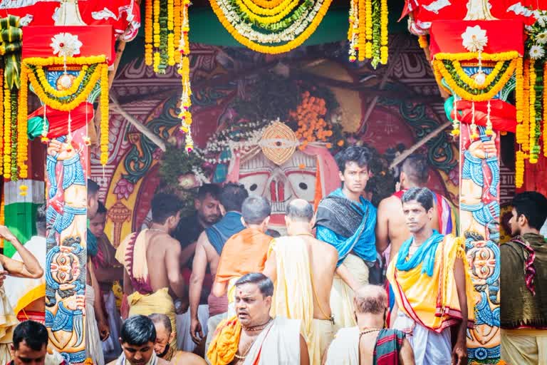 Rath Yatra: ଗୁଣ୍ଡିଚା ମନ୍ଦିରରେ ପହଞ୍ଚିଲା ତାଳଧ୍ବଜ ରଥ